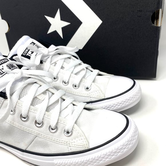 🍃Sale🍃 CONVERSE Mens Size CTAS Cs Ox White Canvas Low Top Easy Pull On 166964C - Picture 7 of 10